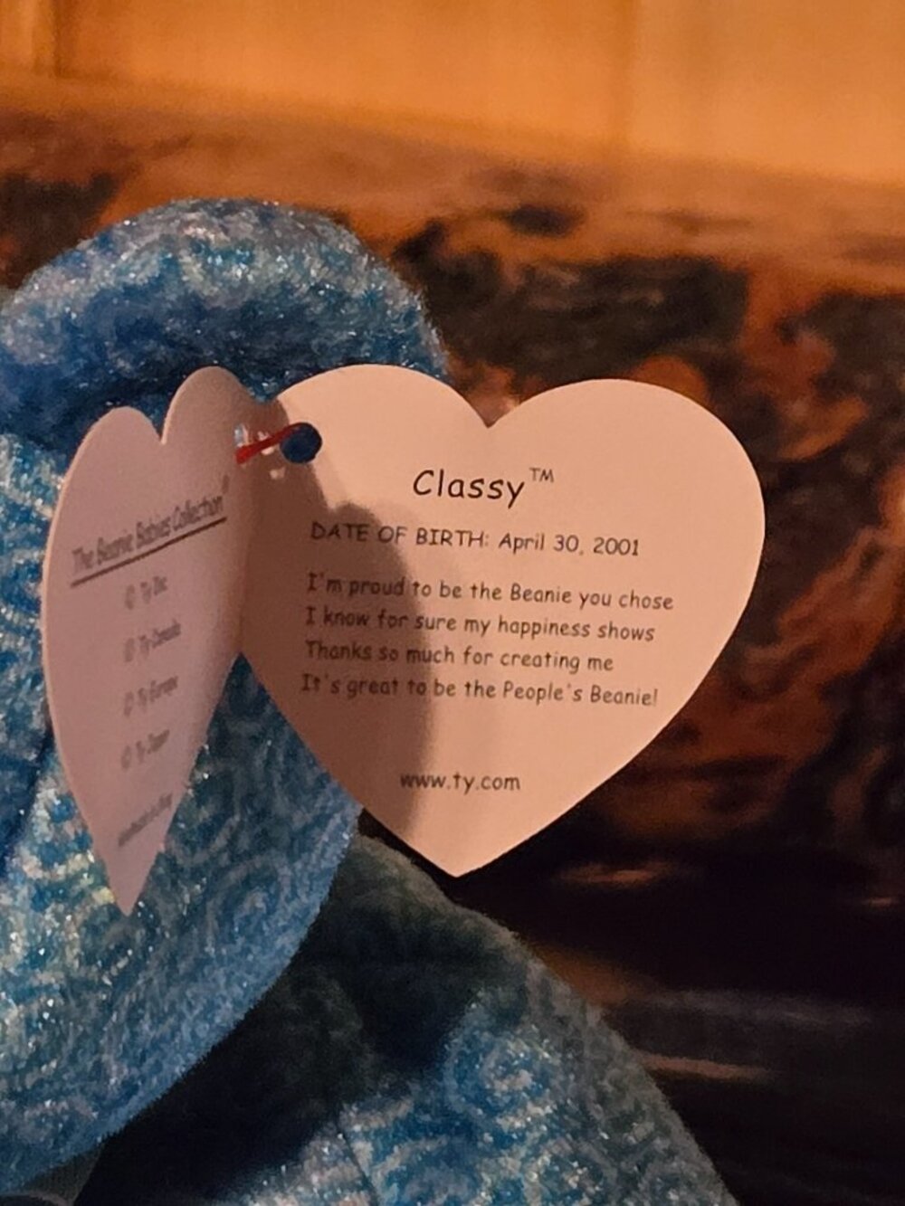 TY Beanie Baby Classy - Picture 2 of 3